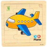 2018新款9片木制拼图宝宝认知水果动物拼图拼板儿童益智玩具一套 椴木9片-西瓜