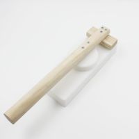 压皮神器清明果糍粑米粑模具压米饺子皮工具家用米粉粿雪媚娘皮 2017塑料款[80X35]