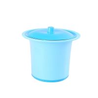 痰盂塑料加厚儿童家用便盆尿壶坐便器男女带盖小成人尿盆宝宝尿桶 蓝色无把手
