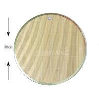 饺子托盘包饺子神器家用饺子盘子竹制饺子帘饺子盘包饺子用的工具 防锈镀金包边38cm[一个]
