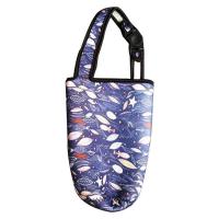 冰霸杯杯套汽车杯杯袋跨肩杯套车载杯杯带台阶杯携带提袋 小鱼蓝 冰霸杯布袋