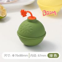 乐扣乐扣冰球模具硅胶造型冰块制作器制冰圆形模具果冻磨具 [绿色]冰球模具