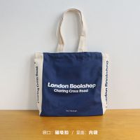 异集 英国伦敦书店帆布包女莎士比亚ins风文艺小众单肩手提购物袋 伦敦书店