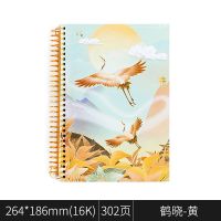 大号超厚笔记本本子INS小清新可爱韩版大学生记事本b5线圈本批发 鹤晓-黄色