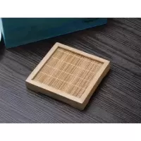 方形竹子展示台首饰盒网店饰品玉器拍摄道具架摄影道具盒子 原色