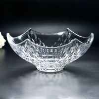 欧式水果盘客厅茶几创意现代家用干果果盘北欧水晶玻璃糖果盘大号 透明特价无赠品