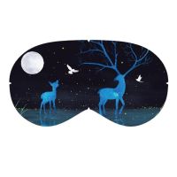 男女充电USB蒸汽眼罩热敷护眼疲劳成人学生保护视力助眠遮光睡觉 【星空鹿】 遮光款+（耳塞+防尘袋）