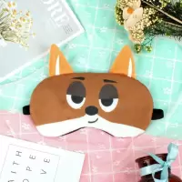 可爱动物眼罩女学生韩版遮光热敷睡眠睡觉冰袋卡通狐狸兔子眼罩男 狐狸不可调节带冰袋