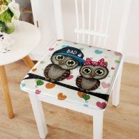 ins坐垫学生坐垫防滑坐垫办公室坐垫餐椅垫学生坐垫榻榻米坐垫 2只情侣鸟 25*25cm小班中班有绑带