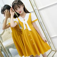 女童洛丽塔公主裙新款lolita日系洋装萝莉塔洋气儿童cos连衣裙夏 axa1515 黄色 110 裙撑可在本店另买