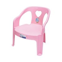 儿童塑料幼儿园学生宝宝写字椅子家用换鞋凳板凳座椅家用靠背椅 粉色 单买一个