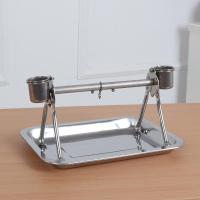 鹦鹉鸟架子站笼和尚站架不锈钢玄凤大型鹦鹉鸟笼子八哥脚链站杆 小号简易站架