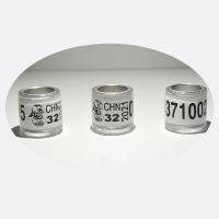 2022年信鸽足环七彩鸽环火车头21年鸽脚环鸽圈箍鸽子用品用具仿环 新款 火车头(白色) 2021年10个