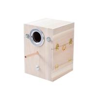 竖式繁殖箱 虎皮牡丹鹦鹉 繁殖箱 巢箱 鸟窝 玄凤 工艺品鸟笼配件 中号左挂