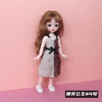 [疯抢]30厘米芭比娃娃公主套装女孩子儿童玩具关节换装萌娃衣服 娜芙公主#4号 娃娃+衣服[送3鞋]