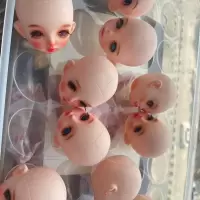六分娃娃 娃头 bdj娃娃 女孩生日礼物 手绘改妆娃娃30厘米娃娃 6分娃头随机发 娃头