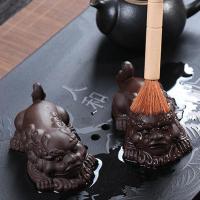 冬女[一对2只] 紫砂茶宠摆件貔貅精品招财镇宅茶具配件手工制 貔貅一对