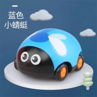 耐摔儿童恐龙回力车玩具男孩女孩宝宝玩具03岁卡通动物惯性小汽车 蓝色回力车 送4个雪糕桶