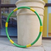 呼啦圈儿童女小学生幼儿园专用小号海绵初学者小孩三岁宝宝呼拉圈 绿黄 45CM按摩款