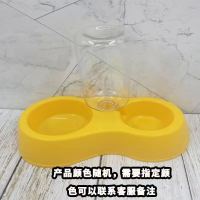 宠物用品双碗自动饮水宠物猫粮狗粮盆泰迪金毛狗盆猫盆狗碗猫碗 小号双碗(送水瓶)