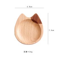 猫咪蘸料碟小碟子酱油碟调味碟创意家用小菜调料碟酱料碟 左耳猫-6.8*7.5