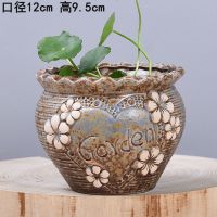 无孔铜钱草水培陶瓷清仓水仙睡莲碗莲荷花水养容器特价大号花盆 Garden水培1个