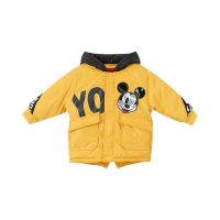 Moomoo童装冬米奇男童棉服 矿石黄 110/52