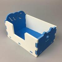 仓鼠玩具金丝熊小屋睡窝玩具生态板房子秋千跷板仓鼠笼子用品 金丝熊大号厕所窝 蓝色