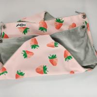 松鼠飞鼠短毛绒保暖龙猫吊床 松鼠双层吊床 夏季冬季小宠吊床用品 防水双层粉色38*38