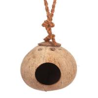 金花松鼠仓鼠椰壳窝金丝熊蜜袋鼯椰子壳窝吊床椰壳鹦鹉鸟窝 不带梯子椰子吊窝（直径13cm）