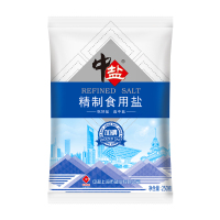 中盐 加碘精制食用盐250g/袋