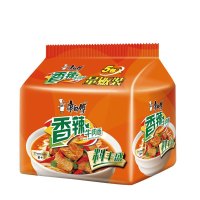 康师傅香辣牛肉面5连包