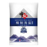中盐牌加碘精制海盐500g