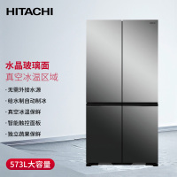 日立 HITACHI 573L玻璃镜面魔术变温自动制冰分冷无霜变频高端电冰箱 R-FBF570KXC镜面