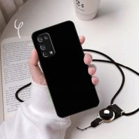 RealmeX7手机壳5GOPPO真我X7pro防摔全包relameX7保护套硅胶男女 黑色送挂绳 OPPO真我Real