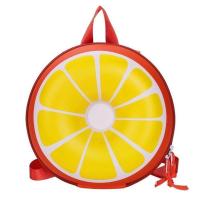 儿童书包甜甜圈男女宝宝背包幼儿园洋气防水包包立体彩虹双肩包 橙子 前后立体