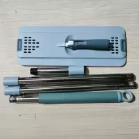 刮刮乐拖把杆原装加粗加厚免手洗平板懒人拖把通用替换头配件墩布 33*12标准款杆子直径22毫米 杆子+拖板[不含布]