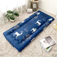 加厚学生宿舍床垫上下铺垫子榻榻米儿童单人双人床垫子可折叠睡垫 麋鹿[可折叠] [四季款3厘米]60*110婴儿床