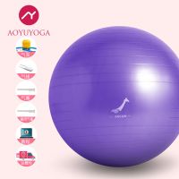 [品牌瑜伽球]瑜伽球加厚防爆球成人健身器材儿童大龙健身球减肥 [39P加厚防爆]紫色*赠6件套 45cm(身高140-1