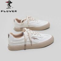 啄木鸟低帮女子鞋学生板鞋春秋款百搭平底小白鞋女休闲单鞋ins潮 米白色 尺码偏小半码 35