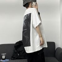 胖胖哥短袖t恤男ins潮流潮牌港风百搭薄款夏季宽松大码男装半截袖 白色 S
