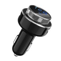 车载蓝牙接收器 u盘音乐mp3播放器免提电话汽车QC3.0车载充电器 耀石黑 标配无赠品