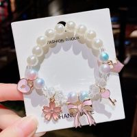 儿童手链女公主串珠卡通可爱小孩女童手环学生首饰手镯饰品宝宝 5#蝴蝶结