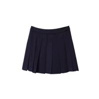 单件/套装 夏季宽松显瘦泡泡袖短袖衬衫百褶裙学院风甜美两件套女 单件-百褶半身裙(防走光短裤内衬) S 75-95斤