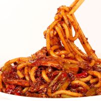 新疆爆辣炒米粉正宗笑厨阿臻新疆炒米粉酱包热巴同款干粉辣炒米粉 1份微辣350克(粉+酱)