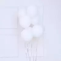 DIY气球布置 黑白色时尚派对气球 生日婚礼派对装饰彩色气球批发 白色20只