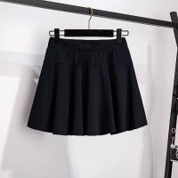 单/套装2021新款气质洋气短袖T恤女学生夏季时尚宽松短裙两件套女 单件纯黑色裙 S