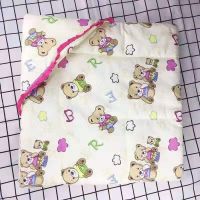 婴儿抱被新生儿包被产房包巾保暖抱毯春秋冬款加厚宝宝用品襁褓 活性棉米黄熊猫 90乘90适合0到6个月宝宝