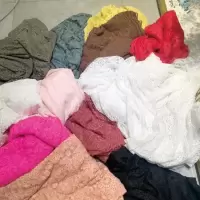 一斤蕾丝花边布头零头布围巾衣服裙子服装布料面料 称斤论重 随机一斤