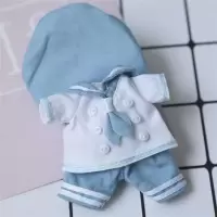 ob11娃衣 衣服 水手服海军风套装GSC粘土美结猪 body9素molly BJD 蓝色水手服套装